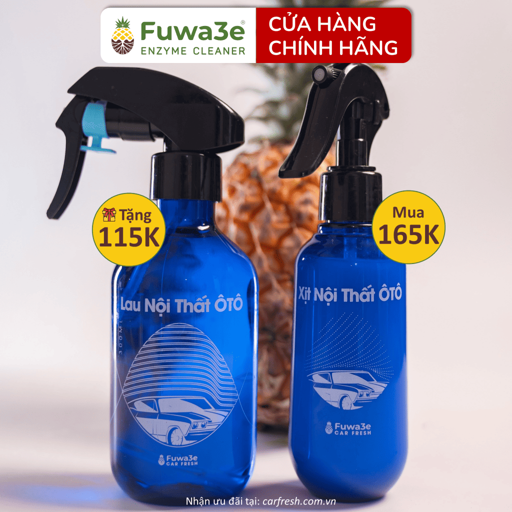 Xử lý vết bẩn trên nội thất ô tô - FUWA3E Enzyme
